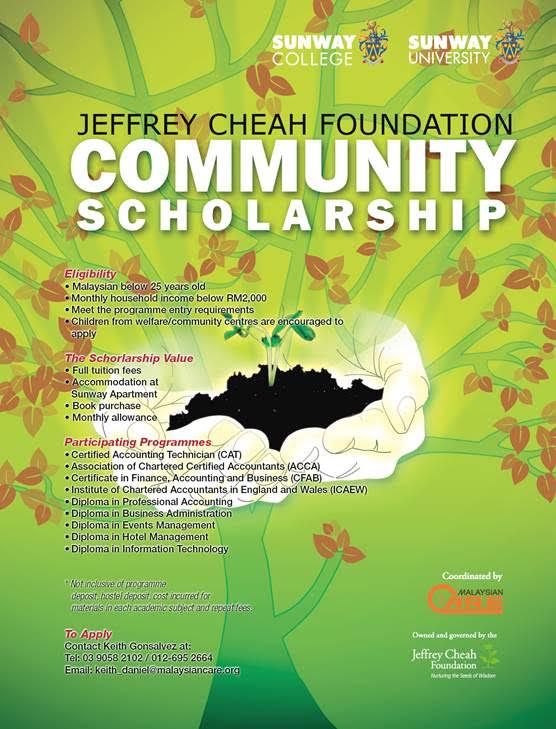 Jeffry Cheah scholarship