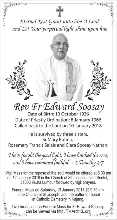 Orbituary - Fr Edward Soosay-1